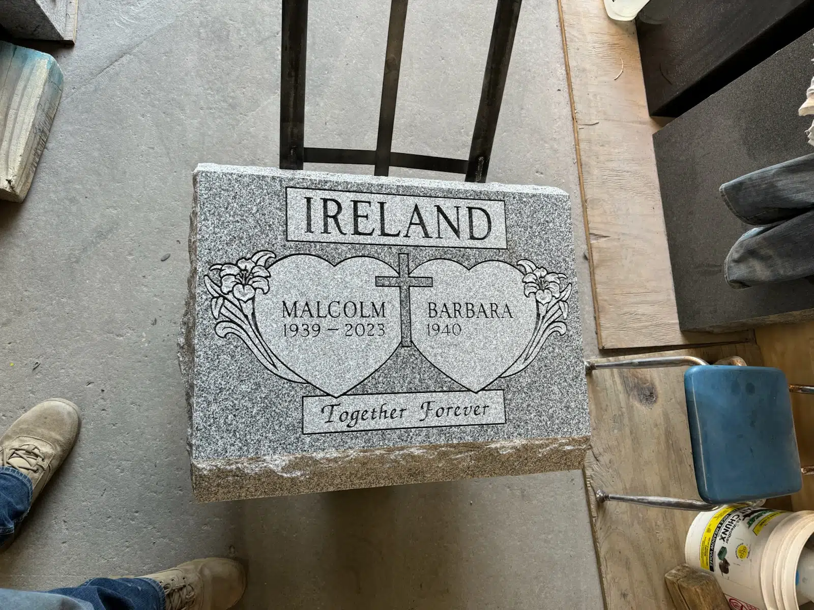 granite Headstone Engraving / Etching hand-carved by Engraving Finder in NJ — image 4